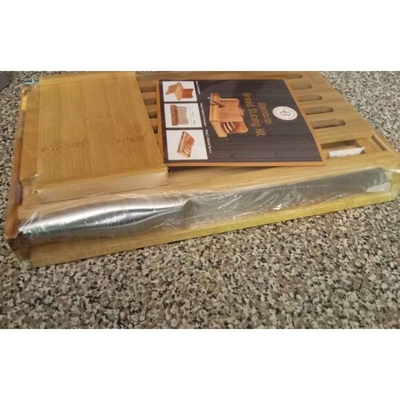 New bamboo bread slicing kit with knife - Picture 2 of 3